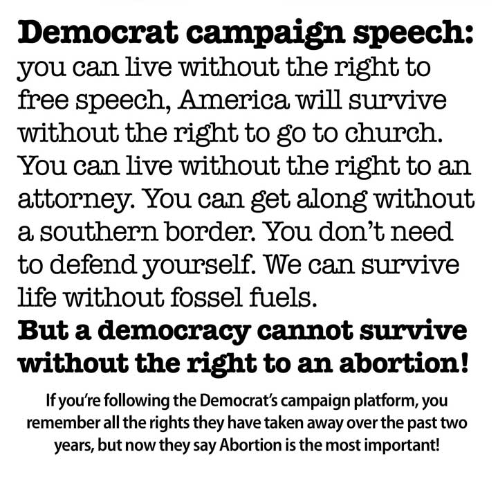 Democrats relate to free speech