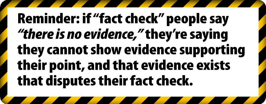 Teachable Moment: fact checkers evidence mostly true, mostly false