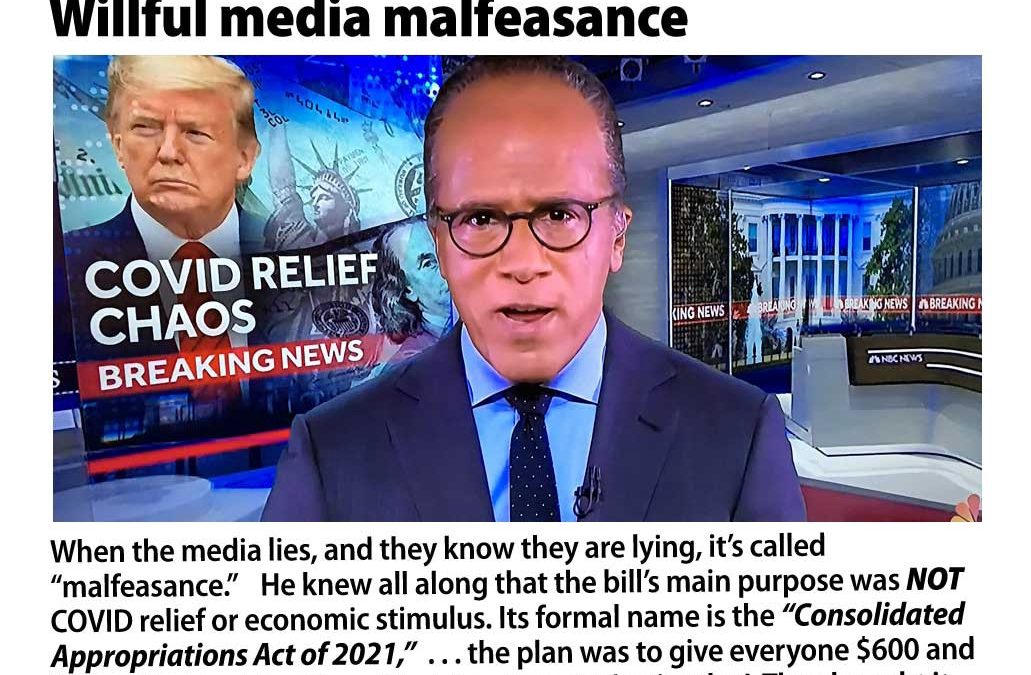 Teachable Moment: What is willful media malfeasance?