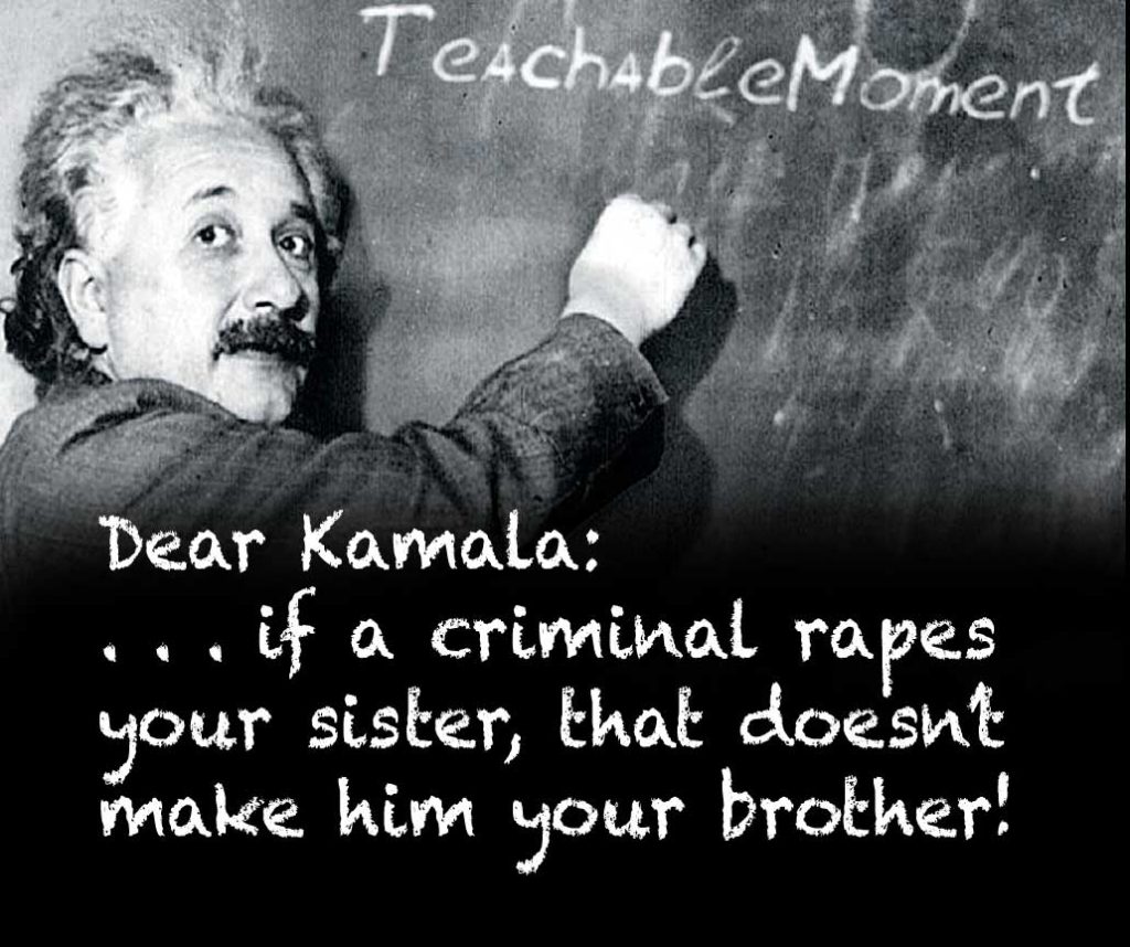 Teachable moment for Kamala Harris